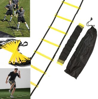Out Outdoor Duurzaam Agility Ladder Speed Voetbal Fitness Voeten Training Geel Pp Materiaal Voetbal Accessoires # XP25