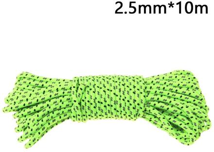 Outdoor 10M Lengte 2.5Mm Dikte Reflecterende Touw Parachute Luifel Touw Touw Touw Pull Winddicht