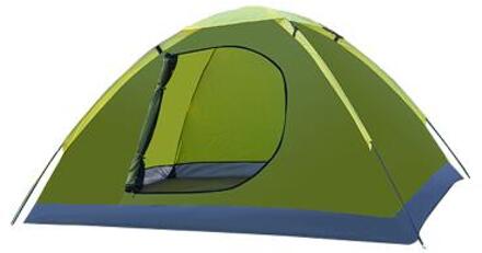 Outdoor 2 Persoon Anti-Regen Anti-Wind Een Deur Ultra Draagbare Voor Camping Wandelen Familie Tent groen