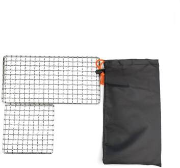 Outdoor 2 Stuks Camping Pot Rack 304 Roestvrij Staal Draagbare Barbecue Rooster Grill Camping Kookgerei Picknick Keukengerei Servies 3 stk