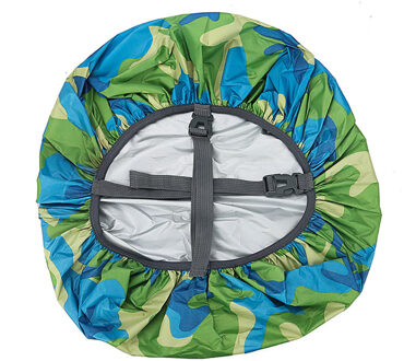 Outdoor 35L Camouflage Waterdichte Rugzak Regenhoes Bag Dust Covers Voor Fietsen Camping Wandelen Sport Tassen Blauw