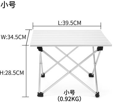 Outdoor Aluminium Klaptafel, Camping Picknick Barbecue Tafel, Draagbare Eettafel Buiten S