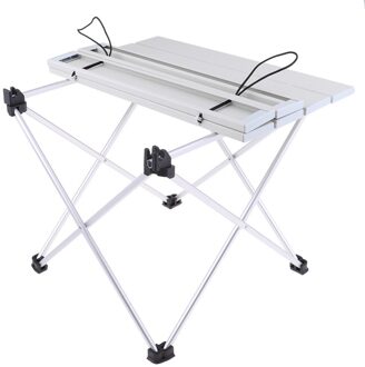 Outdoor Aluminium Opvouwbare Picknick Camping Desk Tafel Ultralight Compact Formaat Met Opslag Pouch grijs 39.5x35x32cm