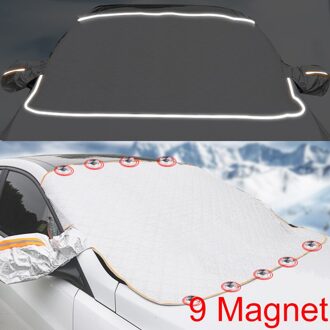 Outdoor Auto Sneeuw Waterdicht Anti-Vorst Auto Cover Magneet Voorruit Zonnescherm Met Reflecterende Strip Fit Voor Suv sedan Mpv stijl 3