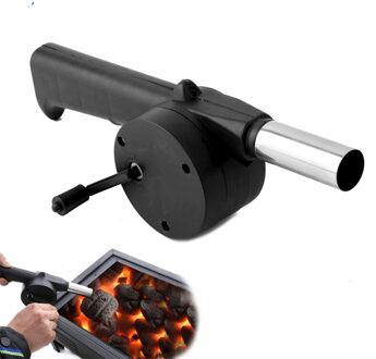 Outdoor Barbecue Fan Hand Aangezwengeld Air Blower Draagbare Bbq Grill Fire Bellows Gereedschap Picknick Camping Accessoires