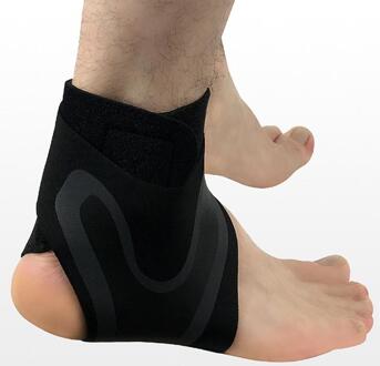 Outdoor Basketbal Voetbal Klimmen Gear Anti-Verstuiking Sport Enkel Mouw Sport Enkel Ondersteuning zwart rechtsaf / L