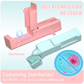 Outdoor Bereiken Assist Tool Voorkomen Touch Lift Draagbare Kinderen De Deur Tool Hand Gratis Voorkomen Touch Deurgrepen Bruin