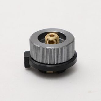 Outdoor Brander Kachel Lange Gas Tank Conversie Hoofd Lange Platte Gas Converter Link Koper Met Zelfsluitende Functie grijs