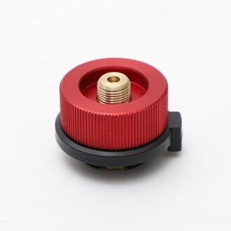Outdoor Brander Kachel Lange Gas Tank Conversie Hoofd Lange Platte Gas Converter Link Koper Met Zelfsluitende Functie rood