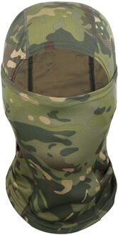 Outdoor Camo Fietsen Wandelen Caps, Winddicht Warm Ademend Motocross Snowboard Hoeden, Winter Motorfiets Bivakmuts Full Face Cover oerwoud camouflage