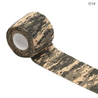 Outdoor Camouflage Niet-geweven Zelfklevende Elastische Bandage 5Cm X 4.5M Camouflage Waterdichte Multi-Functionele bandage 1