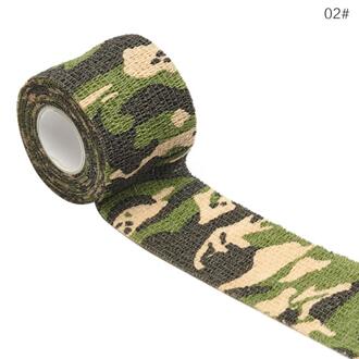 Outdoor Camouflage Niet-geweven Zelfklevende Elastische Bandage 5Cm X 4.5M Camouflage Waterdichte Multi-Functionele bandage 2