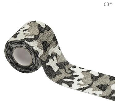 Outdoor Camouflage Niet-geweven Zelfklevende Elastische Bandage 5Cm X 4.5M Camouflage Waterdichte Multi-Functionele bandage 3