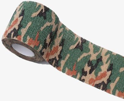 Outdoor Camouflage Niet-geweven Zelfklevende Elastische Bandage 5Cm X 4.5M Camouflage Waterdichte Multi-Functionele bandage Beige