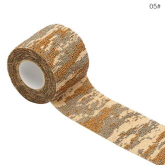 Outdoor Camouflage Niet-geweven Zelfklevende Elastische Bandage 5Cm X 4.5M Camouflage Waterdichte Multi-Functionele bandage