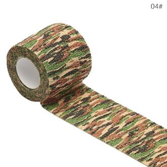 Outdoor Camouflage Niet-geweven Zelfklevende Elastische Bandage 5Cm X 4.5M Camouflage Waterdichte Multi-Functionele bandage