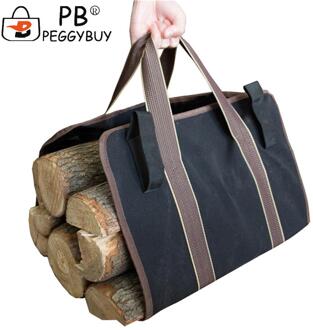 Outdoor Camping Brandhout Draagtas Draagbare Canvas Brandhout Log Opslag Carrier Pack Duurzaam Carry Houten Handtassen