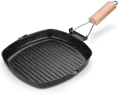 Outdoor Camping Kookgerei Koekenpan Grillen Pan Met Inklapbare Handgreep Koken Keukengerei Voor Outdoor Wandelen En Picknick