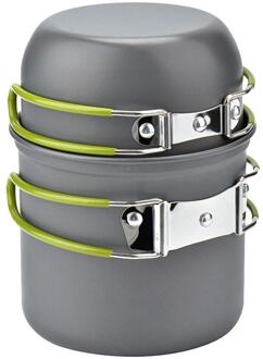 Outdoor Camping Kookgerei Set Marching Ultralight Servies Fornuis Kit Reizen Pan Wandelen Picknick Camping Gereedschap pot