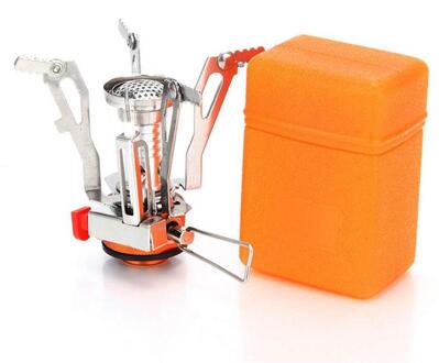 Outdoor Camping Kookgerei Set, Te Dragen Voor 1-2 Mensen, picknick Kachel Fornuis Set Met Kleur Doos Rood