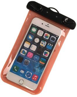 Outdoor Camping Mobiele Telefoon Verzegelde Case Met Arm Riem Zwemmen Waterdichte Tas Voor Iphone 7/6 Plus Android Mobiel B2C Oranje