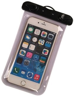 Outdoor Camping Mobiele Telefoon Verzegelde Case Met Arm Riem Zwemmen Waterdichte Tas Voor Iphone 7/6 Plus Android Mobiel B2C wit
