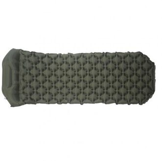 Outdoor Camping Opblaasbaar Kussen Ultralight Vochtbestendige Draagbare Slaapzak Matras Mat Pad Met Opblaasbare Slaapmat leger groen