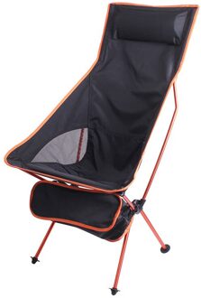 Outdoor Camping Stoel Oxford Doek Draagbare Vouwen Uitgebreide Camping Ultra Licht Reizen Vissen Picknick Barbecue Maan Stoel 접는의자 oranje