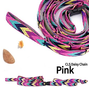 Outdoor Camping Tent Opslag Lanyard Picknick Waslijn Rainbow Strap Duurzaam Verstelbare Lange Gebundeld Touw Tent Touw Accessoires roze