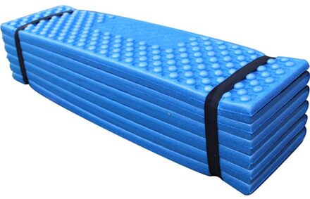 Outdoor Camping Tent Sleeping190 * 57Cm Pad Ei Slot Vouwen Slapen Foam Eva Vochtwerende Pad Foam Picknick Wandelen strand Mat blauw
