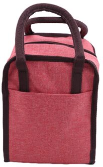 Outdoor Camping Verdikking Picknick Tas Waterdicht Oxford Doek Innerlijke Aluminium Film Draagbare Isolatie Zak rood