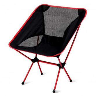 Outdoor Camping Vissen Draagbare Klapstoel Lichtgewicht Kruk Strand Bench Vissen Tool Accessoires Rood