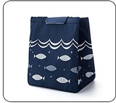 Outdoor Camping Wandelen Picknick Zak Lunch Tas Waterdicht Oxford Thermische Voedsel Warmte Behoud Lunch Bakken Zakken Voedsel Carry Doos Blauw