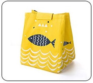 Outdoor Camping Wandelen Picknick Zak Lunch Tas Waterdicht Oxford Thermische Voedsel Warmte Behoud Lunch Bakken Zakken Voedsel Carry Doos geel