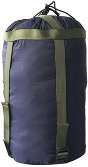 Outdoor Camping Wandelen Slaapzak Compressie Packs Stuff Sack Draagbare Reizen Leisure Hangmat Opbergzakken donker blauw