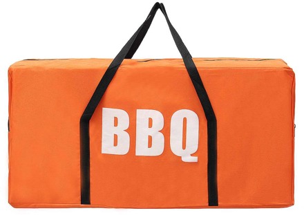 Outdoor Dikke Oxford Doek Regen Grill Waterdichte Barbeque Cover Protector Voor Houtskool Elektrische Barbecue Tas oranje