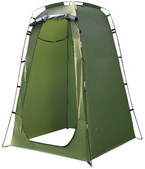 Outdoor Douche Tent Veranderende Kleedkamer Privacy Strand Tent 2 Windows Instant Draagbare Douche Tent Camping Wc Regen Onderdak leger groen