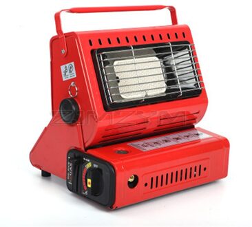 Outdoor Draagbare Camping Tent Heater Winter Camping Auto Verwarming Kachel Indoor En Outdoor Gas Verwarming Oven Kachel Warmer rood