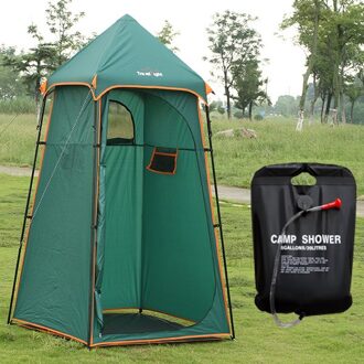 Outdoor Draagbare Douche Bad Tenten Veranderende Paskamer Tent Onderdak Camping Strand Privacy Wc Tent Met Opbergvakken tent en 12L