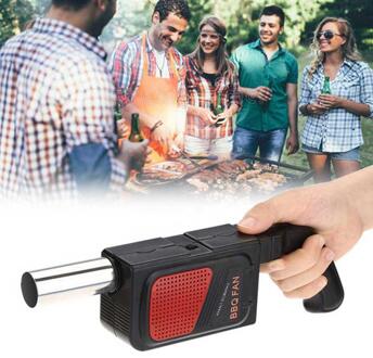 Outdoor Draagbare Elektrische Blower Oven Blower Barbecue Föhn Outdoor Camping Servies Levert Batterij Aangedreven Grill Blower