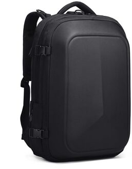 Outdoor Draagbare Grote Capaciteit Mannen Business Rugzak Tas Multifunctionele USB Laptop Waterdicht Anti-Diefstal Rugzak zwart