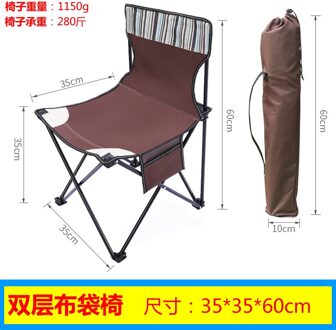Outdoor Draagbare Klapstoel Vissen Camping Strand Picknick Stoel Met Bekerhouder Oxford Doek Lichtgewicht Seat Stoel Deck - zak stoel