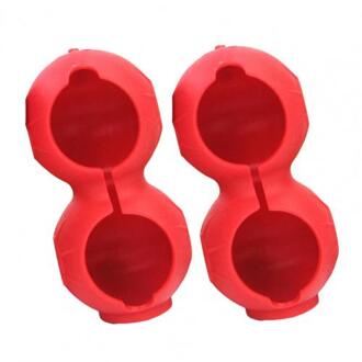 Outdoor Draagbare Mini Golftas 2 Ballen Houder Mini Heuptas Sport Golf Siliconen Case Beschermhoes Soft Met Karabijnhaak Rood