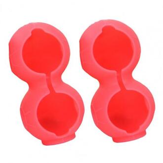 Outdoor Draagbare Mini Golftas 2 Ballen Houder Mini Heuptas Sport Golf Siliconen Case Beschermhoes Soft Met Karabijnhaak Roze