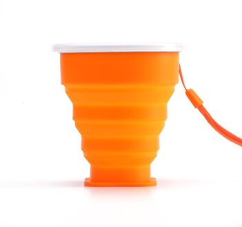 Outdoor Draagbare Opvouwbare Water Cup Multifunctionele Creatieve Water Cup Silicone Draagbare Vouwen Siliconen Vouwen Cup roos rood
