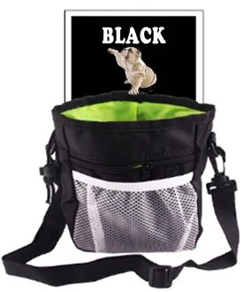 Outdoor Draagbare Tas Huisdier Training Hond Snack Tas Sterke Slijtvaste Opvouwbare Dierbenodigdheden zwart
