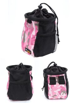 Outdoor Draagbare Training Hond Snack Tas Dierbenodigdheden Sterke Slijtvastheid Grote Capaciteit Puppy Producten Heuptas Duurzaam roze