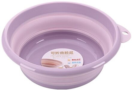 Outdoor Draagbare Vouwen voetenbad Bassin Opvouwbare Plastic Emmer Reizen Wastafel Camping Keuken Huishoudelijke Artikelen Vaten kleine maat paars