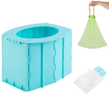 Outdoor Draagbare Vouwen Wc Urinoir Mobiele Potje Voor Kid Kinderen Reizen X5QF blauw