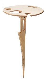 Outdoor Draagbare Wijn Tafel Met Opvouwbare Ronde Desktop Houten Picknicktafel Te Dragen Rode Wijn Glazen Tafel Decoratie 1 stuks 40X20X5cm